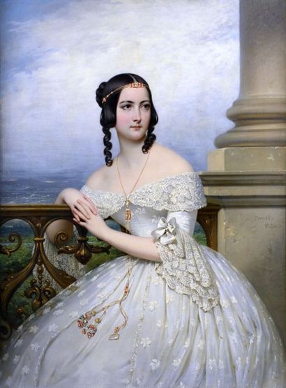 null COURT Joseph – Désiré (Rouen 1796 – Paris1865)

Portrait présumée de miss White.

Elle...