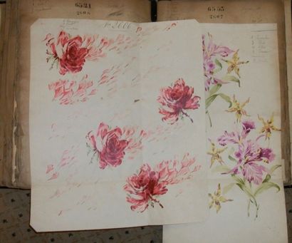 null Album d’empreintes T. & C. 5, Brunet Lecomte pour Tabourier Bisson, saison 1892-93,...