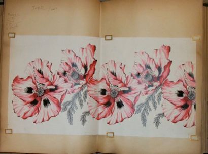 null Album d’empreintes, 1894, fleurs, abstraits, cachemire, provençaux.

	0, 52...