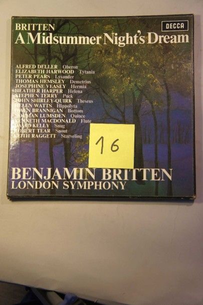 null Lot de 47 disques vinyl
Musique classique dont Penderecki, Mendelsohn, Britten,...