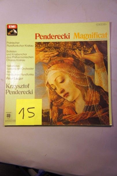 null Lot de 74 disques vinyl
Musique classique dont Penderecki, Mozart, Purcell,...