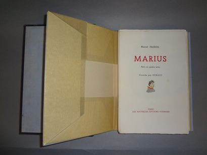 null Marcel PAGNOL "Marius" Nlle ed. Fournier, sd., ill Dubout, un des 899 ex sur...