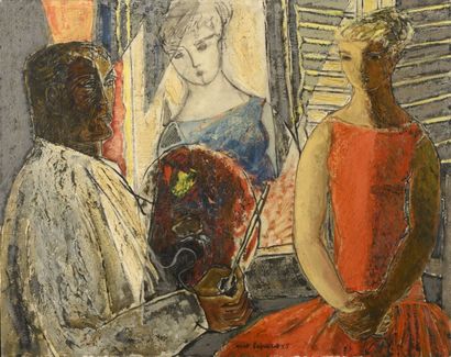null Max PAPART (1911-1994)

"le Modèle Rouge"

Huile sur toile, signée en bas au...