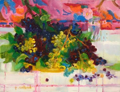 null Paul COLLOMB (1921-2010) 

"Le Plateau de Fruits"

Huile sur toile, signée en...