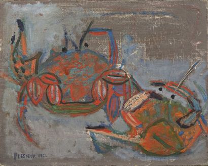null Pierre LESIEUR (1922-2011)

"Les Crabes"

Huile sur toile, signée en bas à gauche

19...