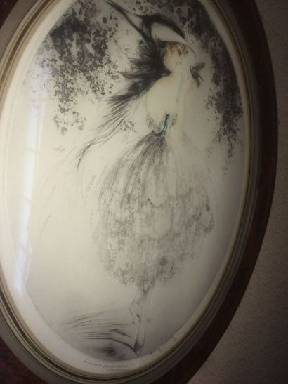 null ICART Louis (1888-1950)

"L'oiseau favori" 

Gravure ovale, signée en bas à...