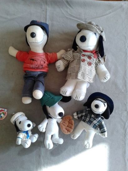 null SNOOPY - Lot de 5 peluches