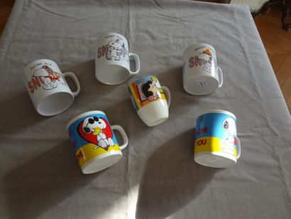  SNOOPY - Lot de 6 mugs 