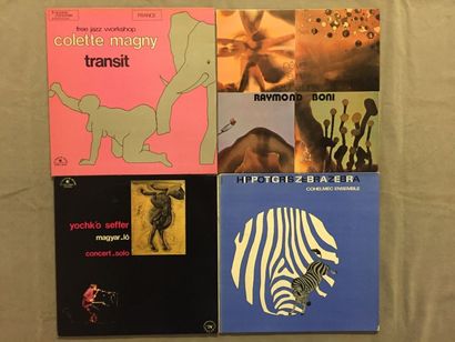  LOT de 8 disques 33 T de Jazz et Free Jazz - Musiciens Français : 33T Raymond Boni...