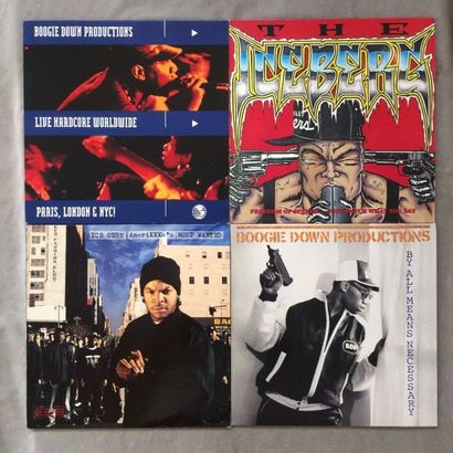 null LOT de 12 disques 33 T de Rap Hip Hop : 33T Boogie Down Productions - Live Hardcore...