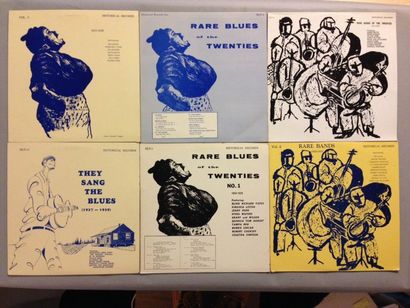 null LOT de 6 disques 33 T de Blues - Historical records : 33T Rare Blues 1927-1930...