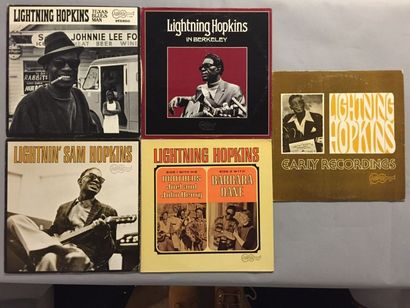 null LOT de 17 disques 33 T de Blues - Arhoolie : 33T Lightning Hopkins in Berkeley...