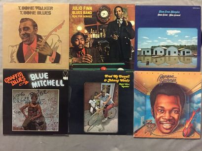 LOT de 17 disques 33 T de Blues divers :...