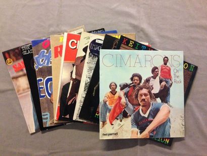 null LOT de 11 disques 33 T de reggae divers : 33 T Cimarons - On the rock SOUL POSTERS...