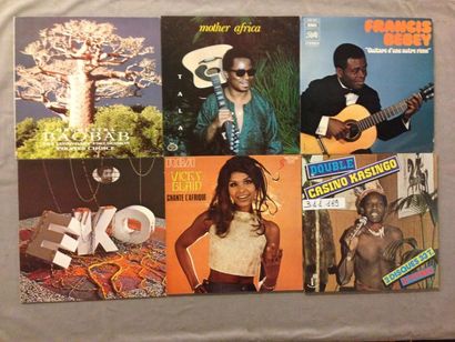 null LOT de 12 disques 33T de musique africaine : 33 T Chansons africaines d'hier...