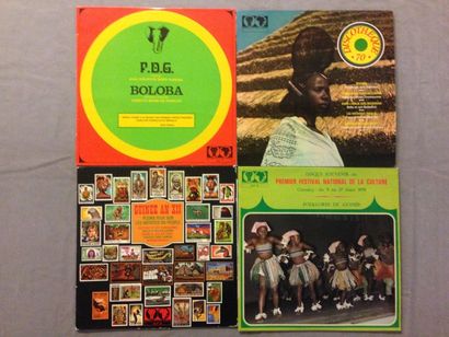 null LOT de 10 disques 33T du Syliphone : 33 T Orchestre du jardin de guinée - Bembeya...