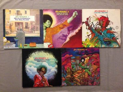 null LOT de 5 disques 33 T de Jimi Hendrix : 33T Jimi Hendrix 2 - electric ladyland...