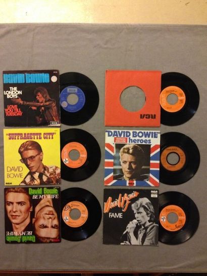 null LOT de 6 disques 45 T de David Bowie : 45T Bowie David - Be my wife - RCA (VG+/EX),...