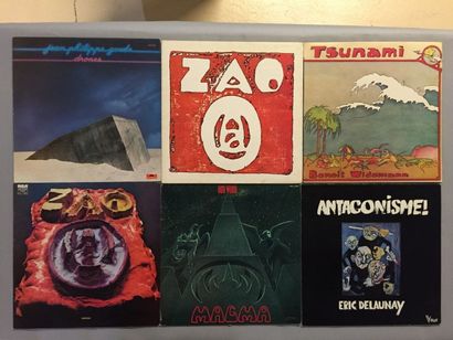 null LOT de 12 disques 33 T du groupe Magma et musiciens affiliés : 33T Univeria...