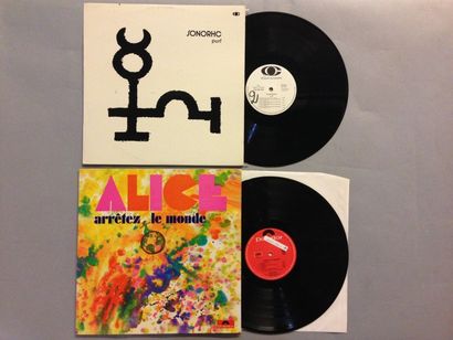 null LOT de 8 disques 33 T de groupes Français : 33T Alice - Arrêtez le monde - POLYDOR...