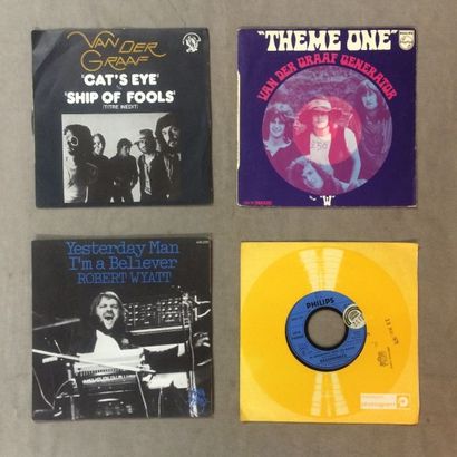 null LOT de 4 disques 45 T Musique Progressive UK : 45 T Van der graaf : 45 T Cat's...