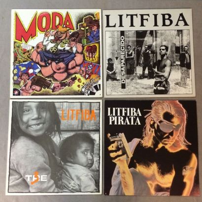 null LOT de 4 disques 33 T de Rock Italien : 33T Litfiba - Pirata IRA ( EX/EX) ,...