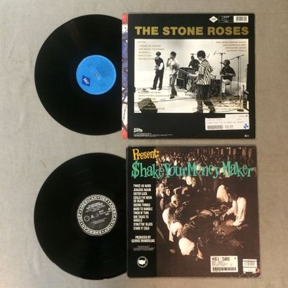 null LOT de 5 disques 33 T de The Stone Roses, Nick Cave, The Black Crowes & PJ Harvey...