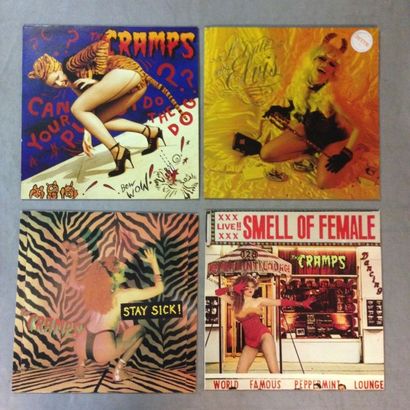 null LOT de 5 disques 33 T du groupe The Cramps : 33T The Cramps - Smell of Female...