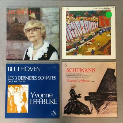 LOT de 7 disques 33 T de Yvonne Lefebure...