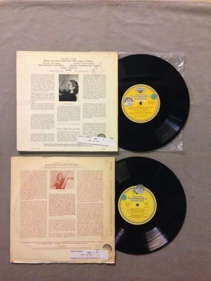 null LOT de 2 disques 33 T de Johanna Martzy : 25T Wolfgang Amadeus Mozart - Konzert...