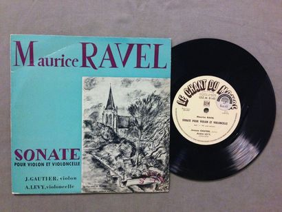 null 1 disque 33 T de Jeanne Gautier et Andre Levy : maurice Ravel - Sonate pour...