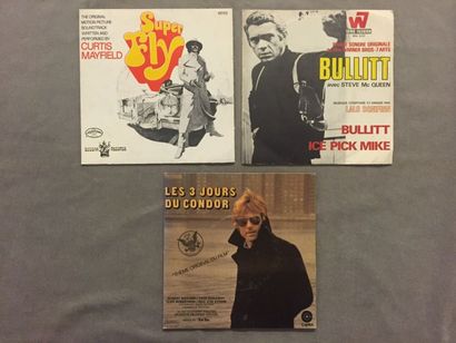 null LOT de 3 disques 45 T Bandes Originales de films classiques soul :45 Curtis...