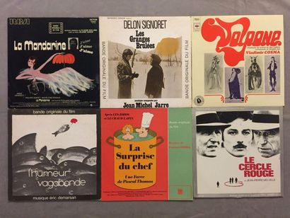 null LOT 7 disques 33 T de Bandes Originales de films rares : 33 T V Cosma - La surprise...