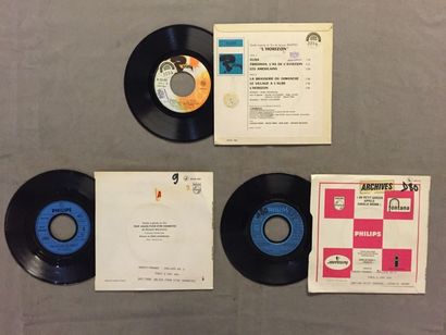 null LOT de 3 disques 45 T et EP de Bandes Originales de films de Serge Gainsbourg...