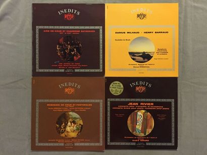  LOT de 10 disques 33T Les inédits de la musique classique ORTF : 33 T Henri Sauguet...