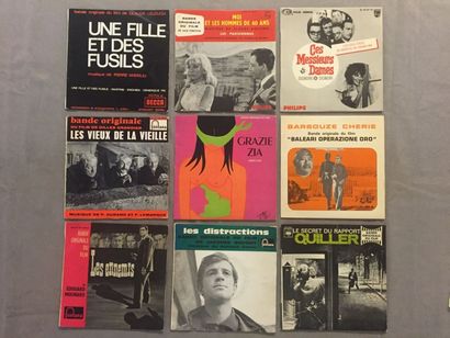 null LOT de 9 disques EP de Bandes Originales de films divers : EP Les Parisiennes...
