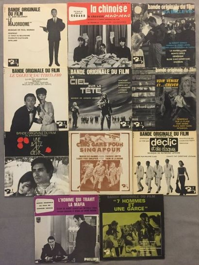 null LOT de 11 disques EP de Bandes Originales de films divers : EP Paul Misraki...