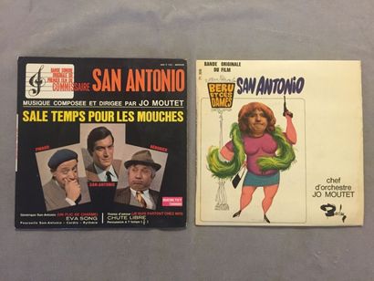 null LOT de 2 disques EP musiques de films San Antonio : EP Beru et ces dames BARCLAY...