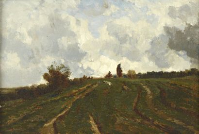 DAUBIGNY Charles-François (1817-1878) 

"Après l'orage dans la plaine d'Auvers-sur-Oise"...
