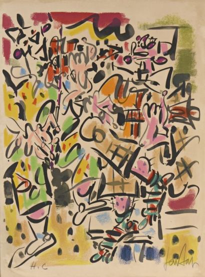null GEN PAUL (1895-1975) 

"Composition" 

Lithographie, signée en bas à droite,...