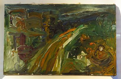 null Alexandre PUTOV (1940-2008) "Vézelay" Huile sur toile, signée et datée 1990...