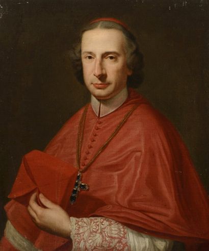 null Ecole du XVIIIe siècle
"Portrait d'ecclesiastique"
Huile sur toile,
74 x 62...