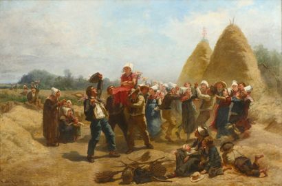 null GUERARD Amédée (1824-1908)

"La fête des moissons"

Huile sur toile, signée...