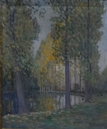 null Fernand Antonin MERCIÉ (1877-XXe)

"Lac au grand arbre"

Huile sur toile, signée...