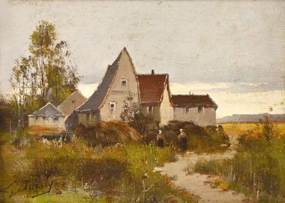 GALIEN LALOUE Eugène (1854-1941) GALIEN LALOUE Eugène (1854-1941) 

"Ferme en Normandie"...