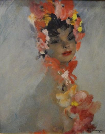 null Jean Gabriel DOMERGUE (1889-1962)

"Yasmine"

Huile sur panneau, signée en bas...