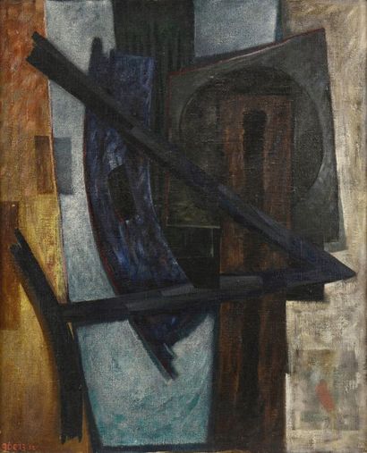 null Henri GOETZ (1909-1989) 

"Composition" 

Huile sur toile signée en bas à gauche...