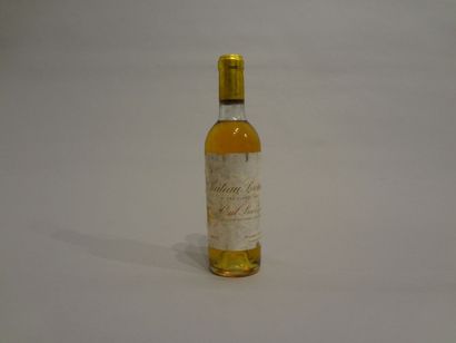  2 Demi-bouteilles - Château Broustet, 1970, 2e GCC de Barsac (étiquettes en mauvais...