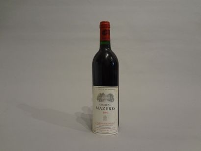 null 6 Bouteilles - Château Haut-Mazeris, 1994, Canon-Fronsac (6 étiquettes en mauvais...