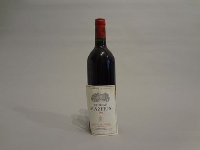 null 6 Bouteilles - Château Haut-Mazeris, 1994, Canon-Fronsac (6 étiquettes en mauvais...